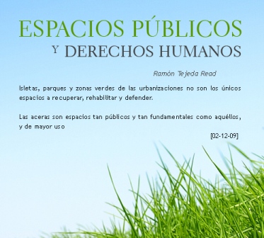 ESPACIOS PÚBLICOS Y DERECHOS HUMANOS