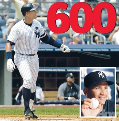 ALEX RODRÍGUEZ SEGUNDO DOMINICANO LLEGA 600 CUADRANGULARES