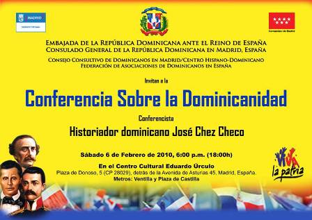 HISTORIADOR DOMINICANO CHÉ CHEO DISERTARA EN MADRID