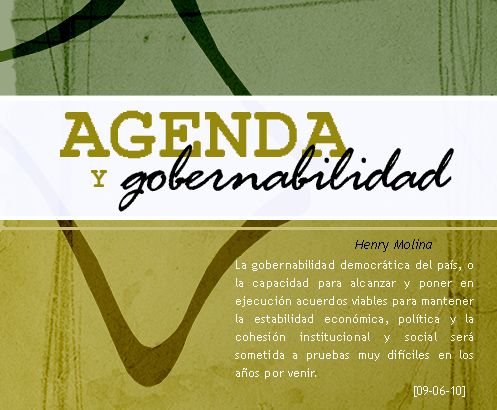 AGENDA Y GOBERNABILIDAD