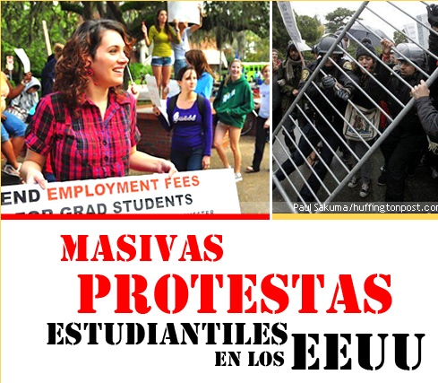 MASIVAS PROTESTAS ESTUDIANTILES EN LOS EEUU
