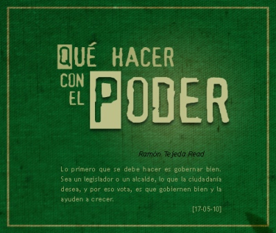 QUÉ HACER CON EL PODER