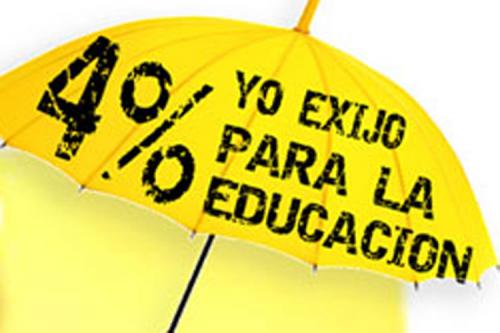 EL 4% A LA EDUCACIÓN