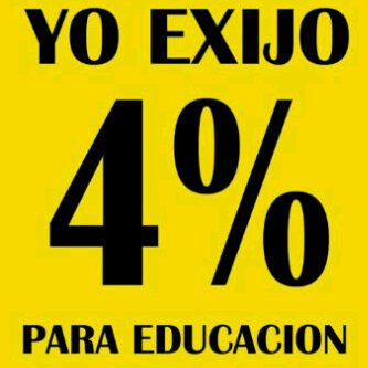 ¿4% PARA LA EDUCACIÓN? SÍ, PERO…