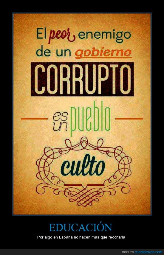 Corrupción y disfraz