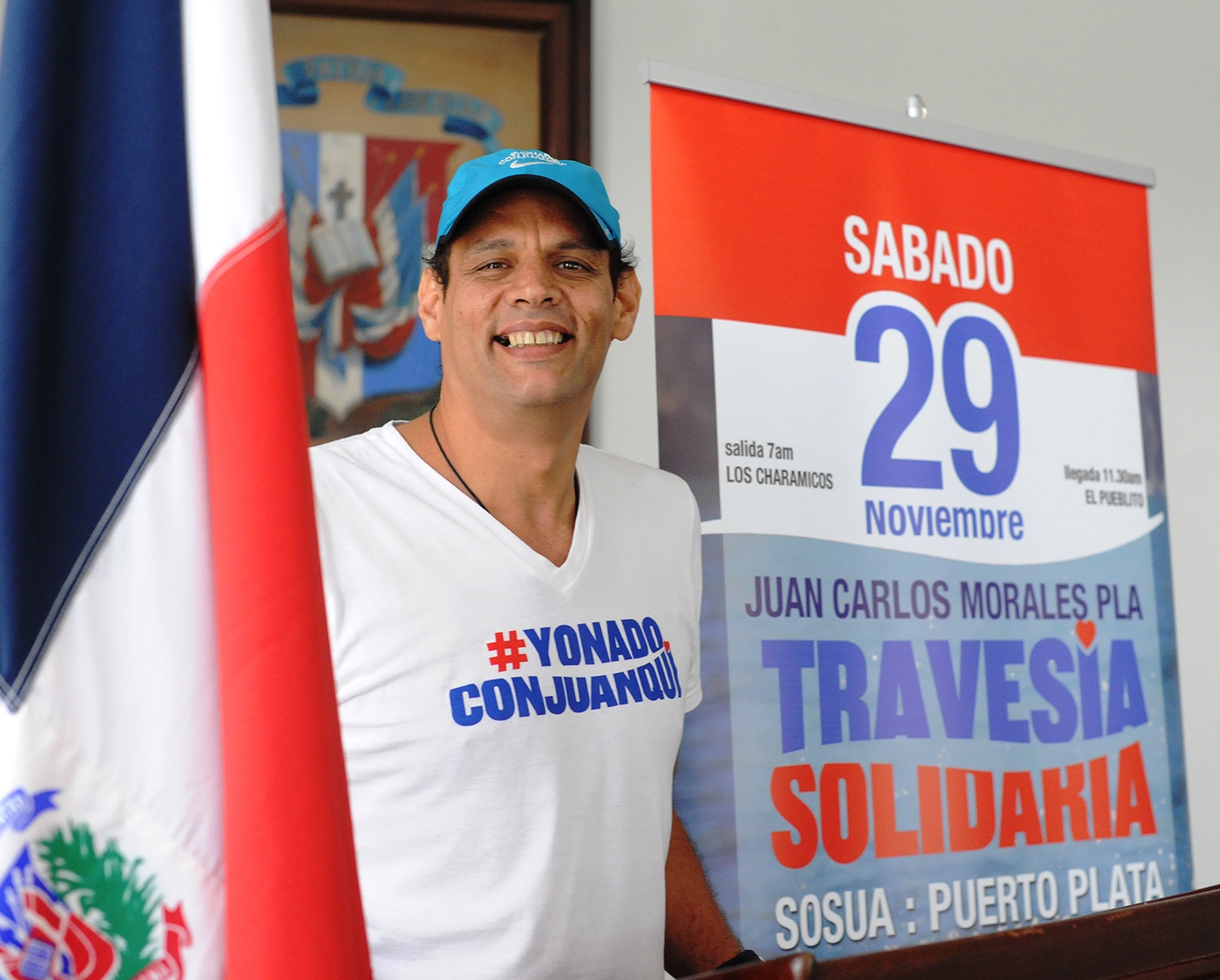 Nadador amateur Juan Carlos Morales Plá recorrerá a nado costas de Sosúa y Puerto Plata