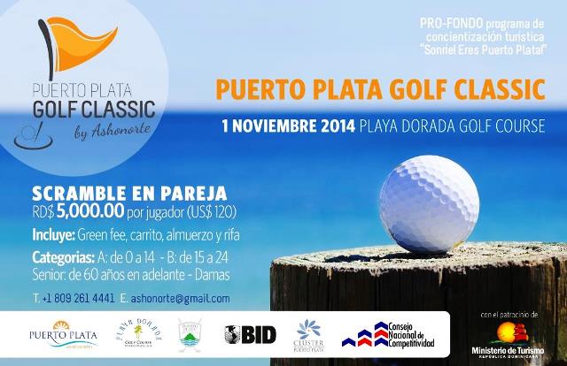 ASHONORTE anuncia segunda edición del Puerto Plata Golf Classic en Playa Dorada