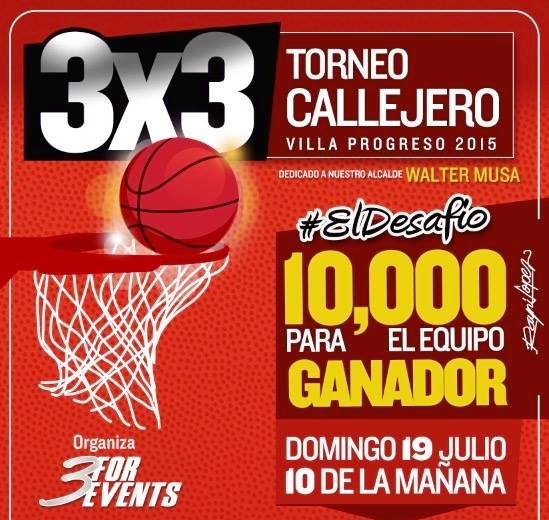 Anuncian torneo de baloncesto callejero 3X3 en el populoso sector de Villa Progreso