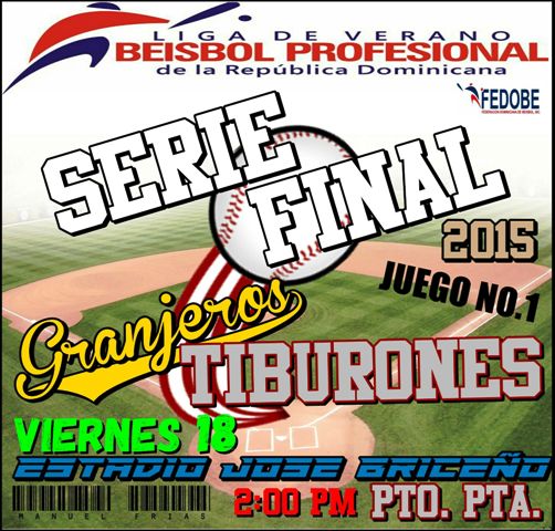 La final de la liga de béisbol de verano se inicia este viernes 18 en el estadio José Briseño de Puerto Plata
