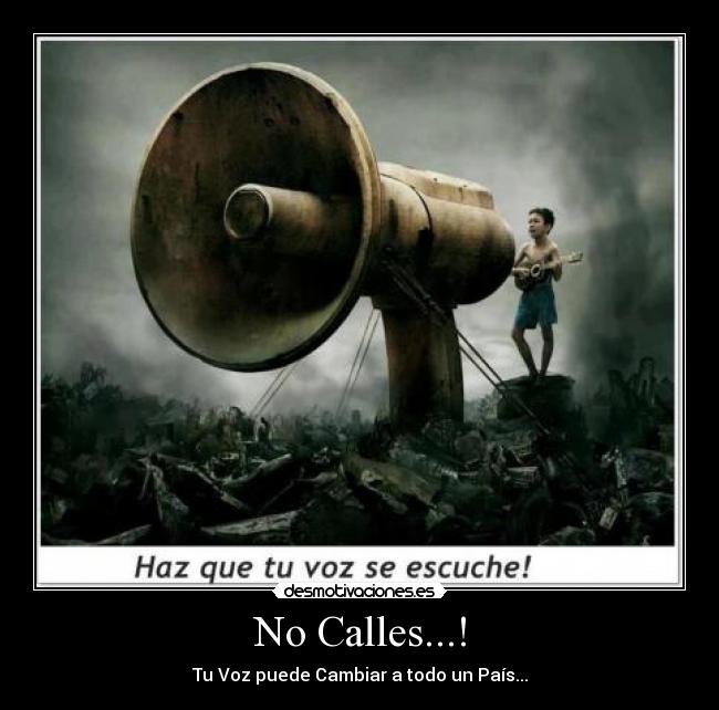 No calles. Sal a la calle