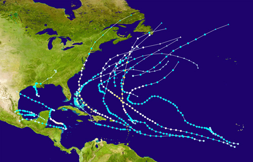 En la ruta de los huracanes 