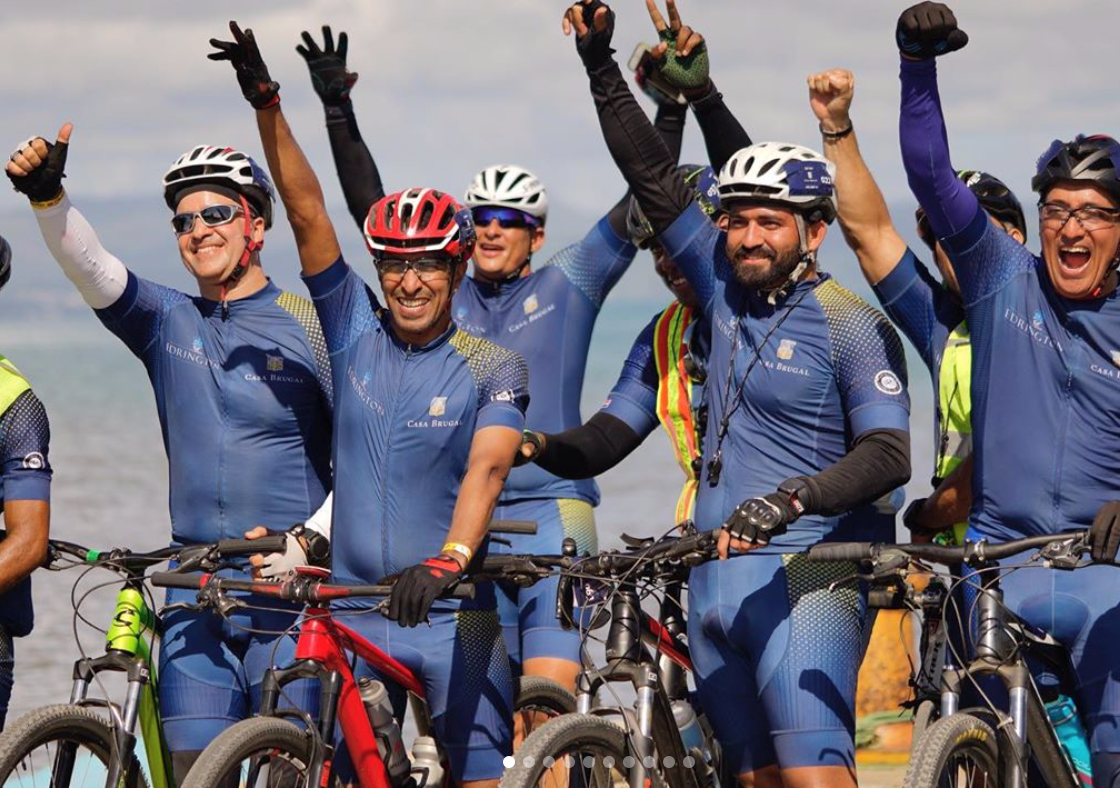 Ciclistas solidarios de Casa Brugal llegan este sábado a las 4:00 de la tarde a La Puntilla de Puerto Plata