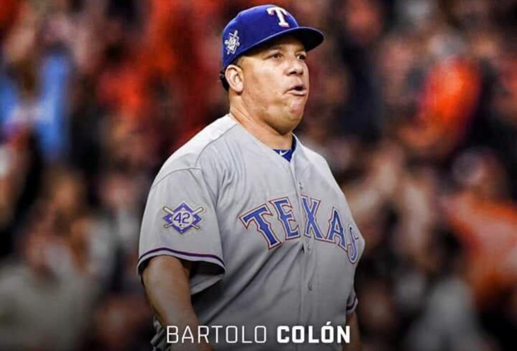 Puertoplateño Bartolo Colón resbaló anoche otra vez en busca de su victoria 246 en Grandes Ligas ya que su equipo no batea