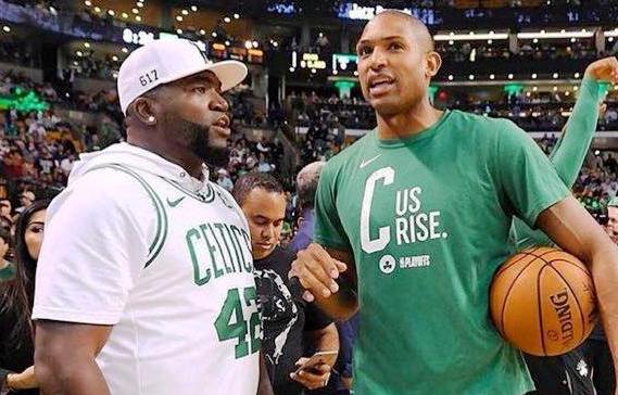 Puertoplateño Al Horford y ex pelotero David Ortiz disfrutaron en grande segunda victoria de los Celtics de Boston sobre Cleveland Cavaliers