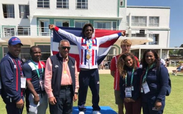 Joven atleta nativo de Cabarete gana medalla de oro en juegos olímpicos de la juventud celebrados en Argentina