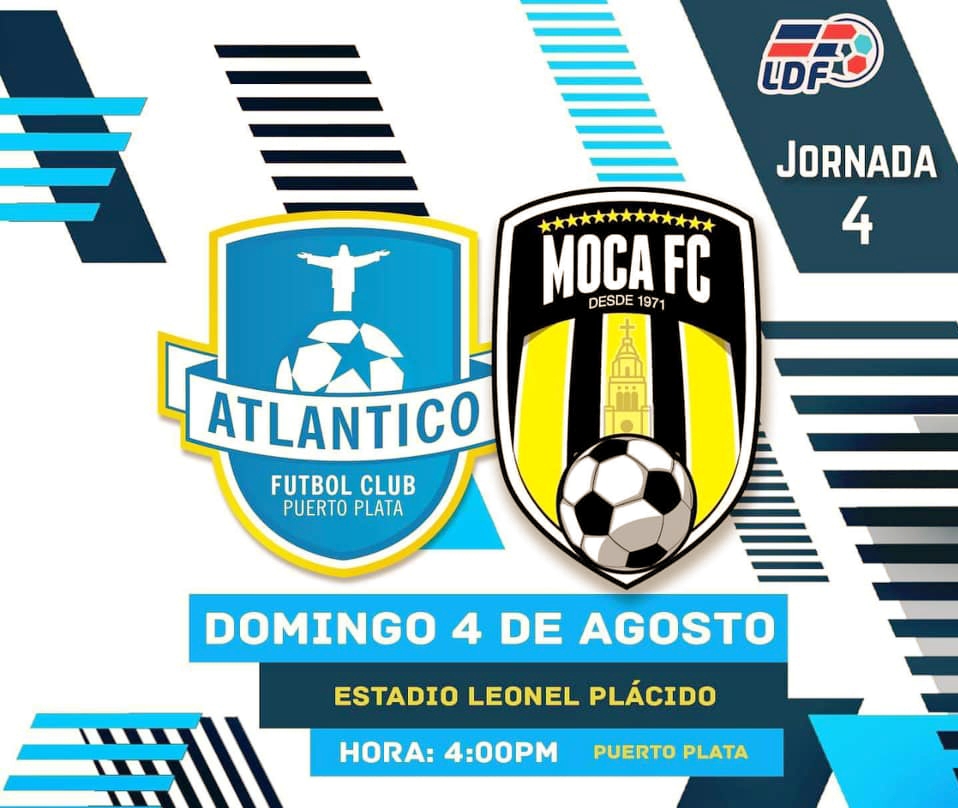 Atlántico FC recibe en Puerto Plata al Moca FC para un desafiante partido por el liderazgo del Torneo de Clausura LDF 2019