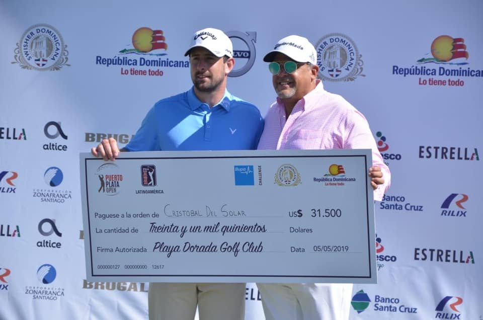 Golfista chileno Cristóbal Del Solar se corona campeón del Puerto Plata Open PGA Tour Latinoamérica 2019, criollo Willy Pumarol quedó tercero