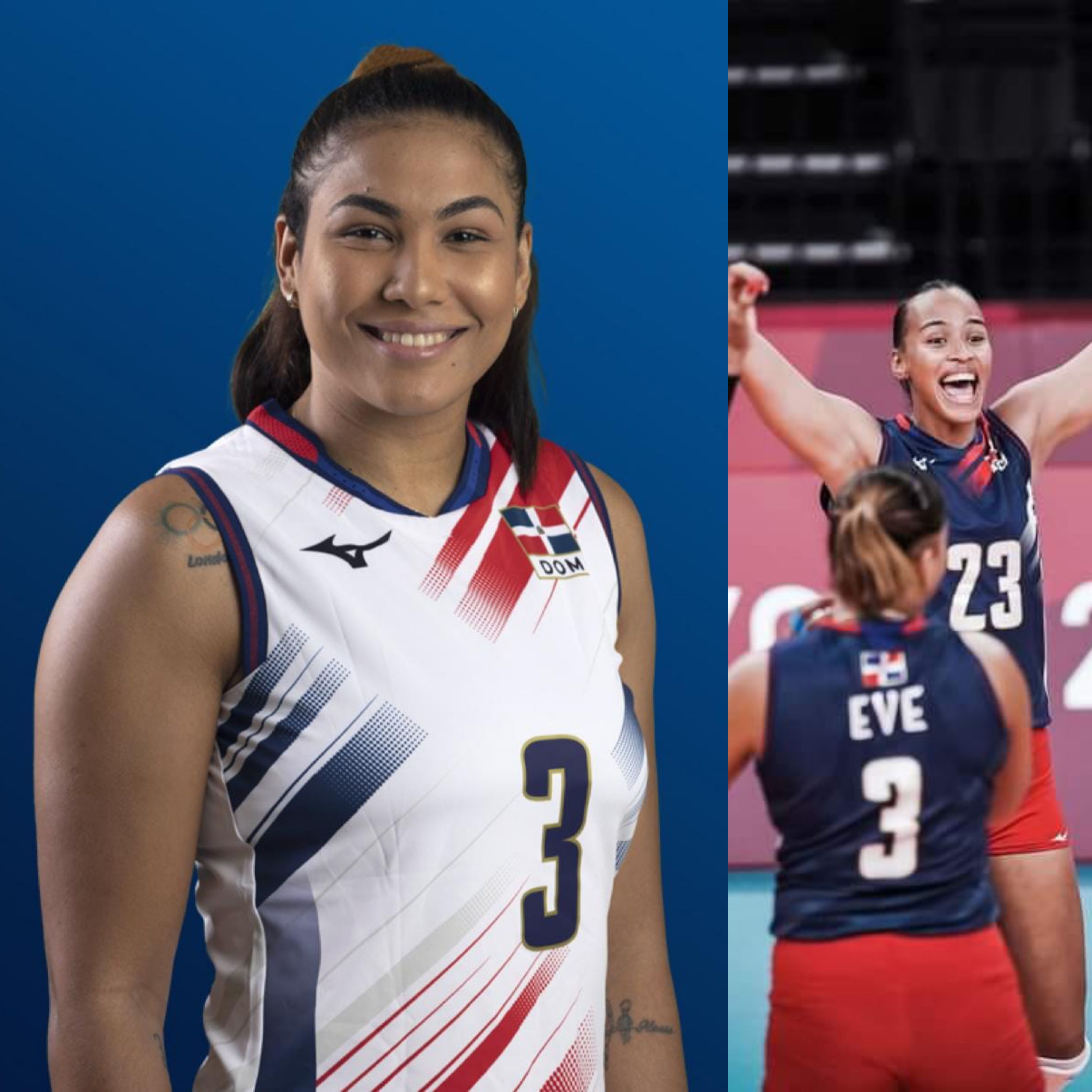 Puertoplateña Lisvel Eve Mejía integró equipo voleibol femenino derrotó a Japón en Juegos Olímpicos de Tokio 2021