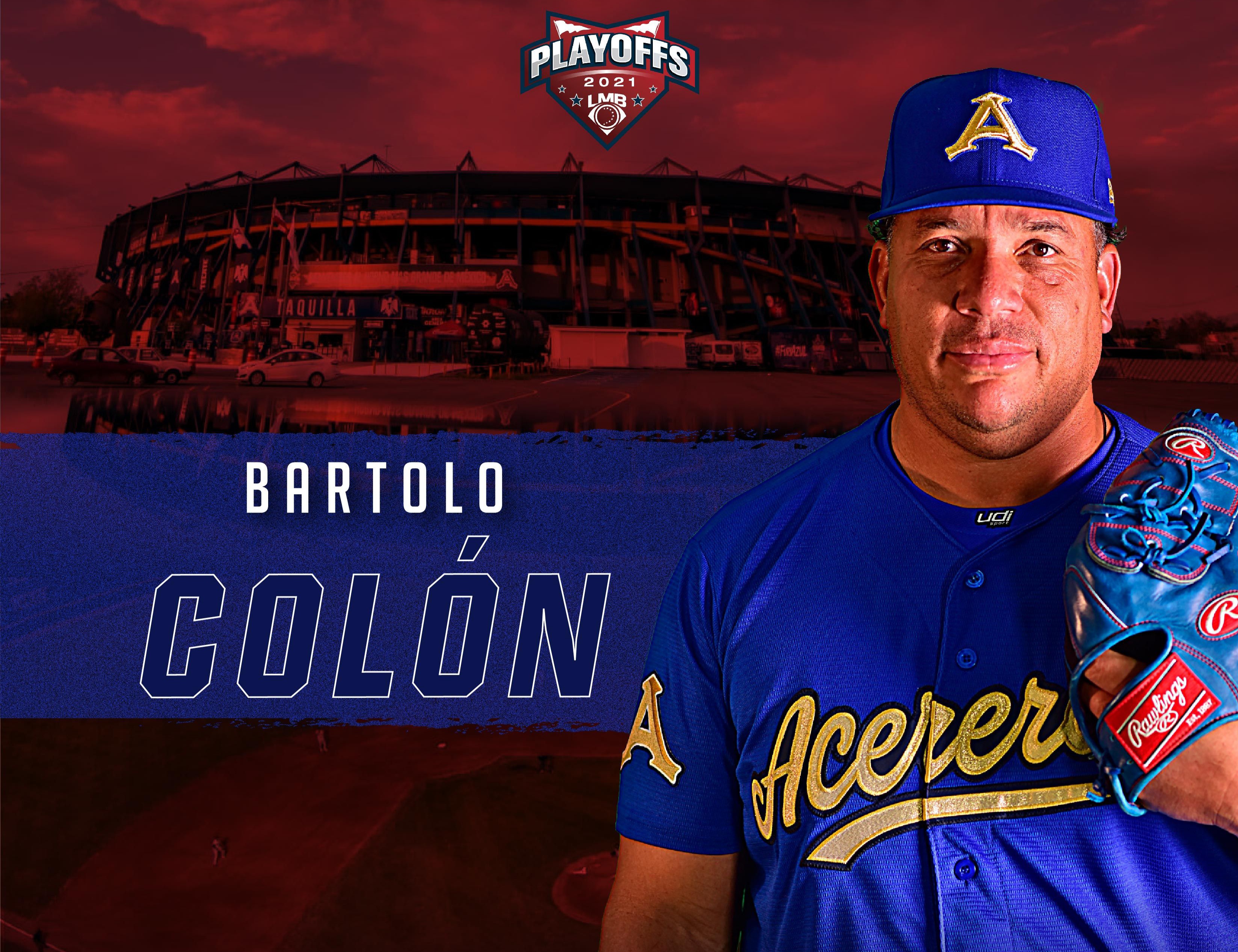 Veteranísimo lanzador puertoplateño Bartolo Colón obtuvo su primera victoria en postemporada Liga Mexicana de Béisbol