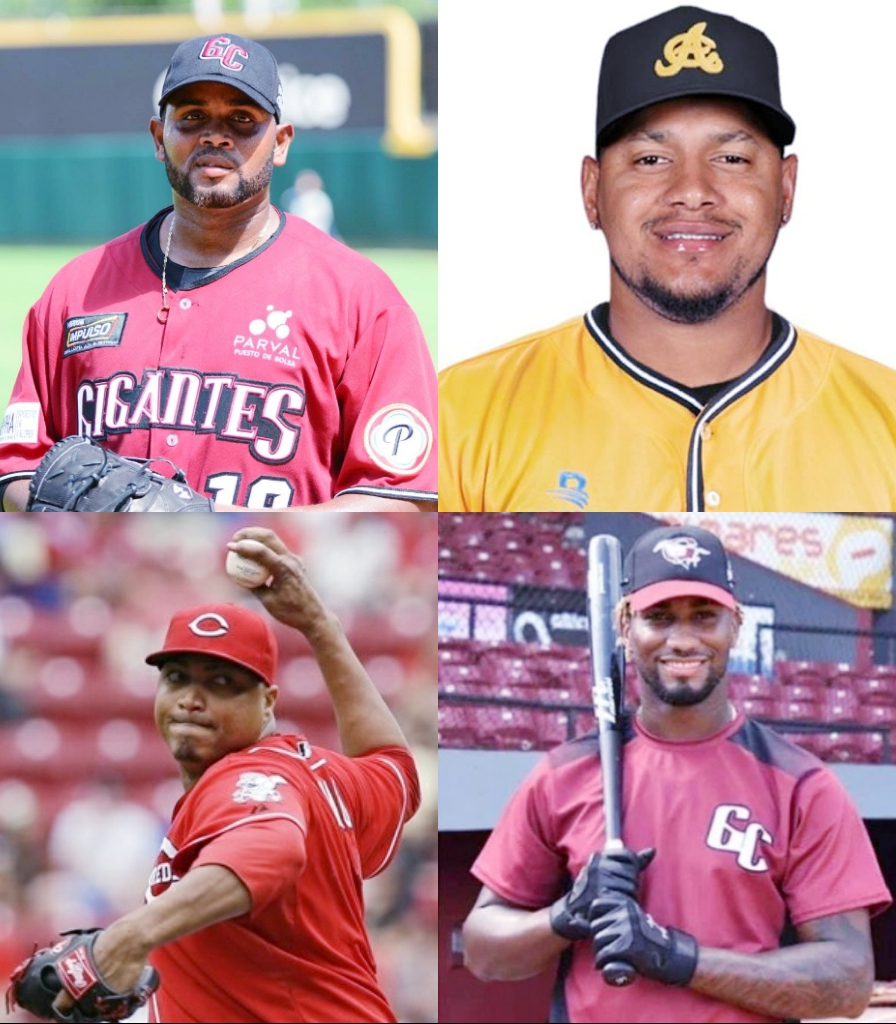 Ocho peloteros puertoplateños figuran en roster de tres equipos para serie semifinal del béisbol profesional RD