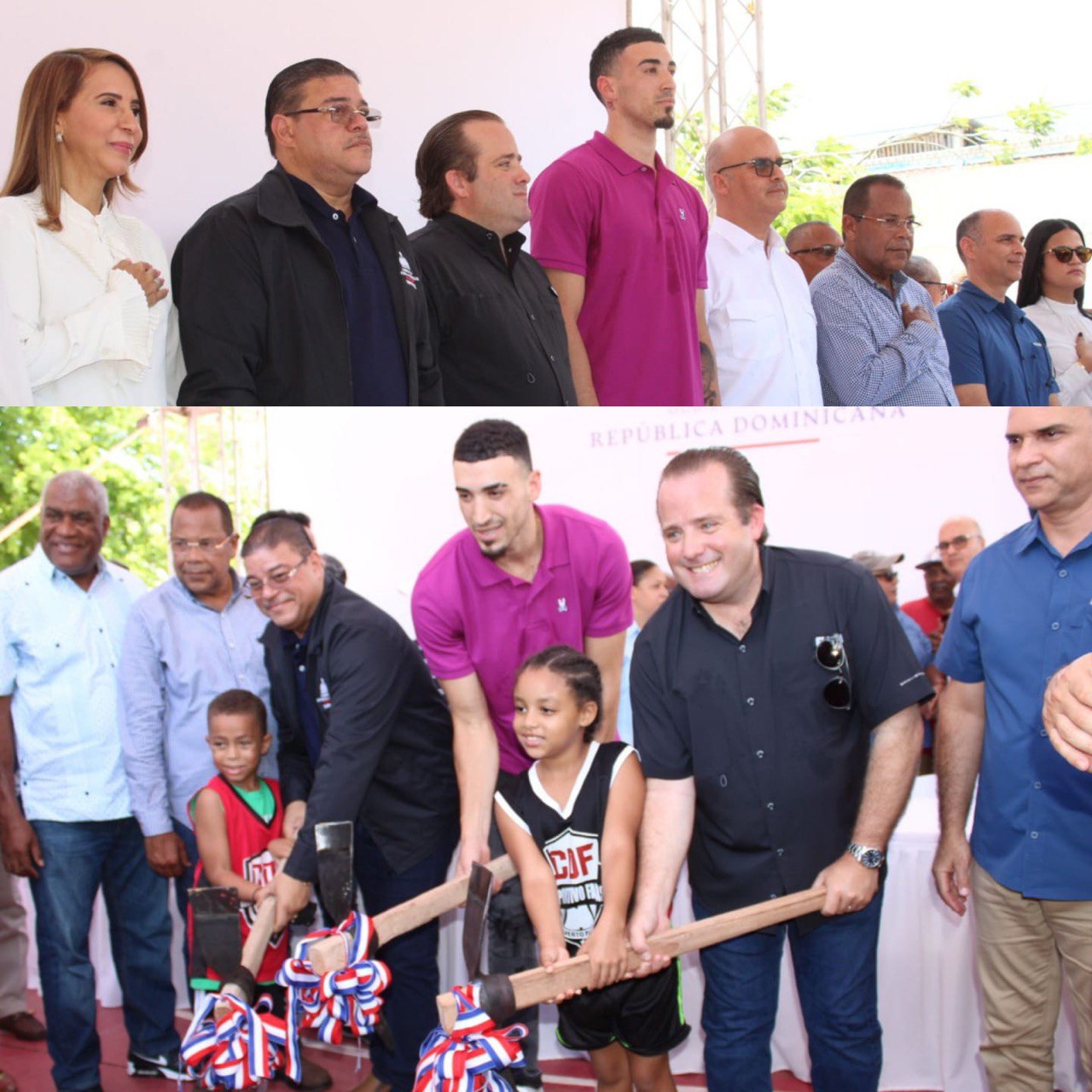 Gobierno deja iniciados trabajos reconstrucción y techado Club Deportivo Fantástico en Puerto Plata