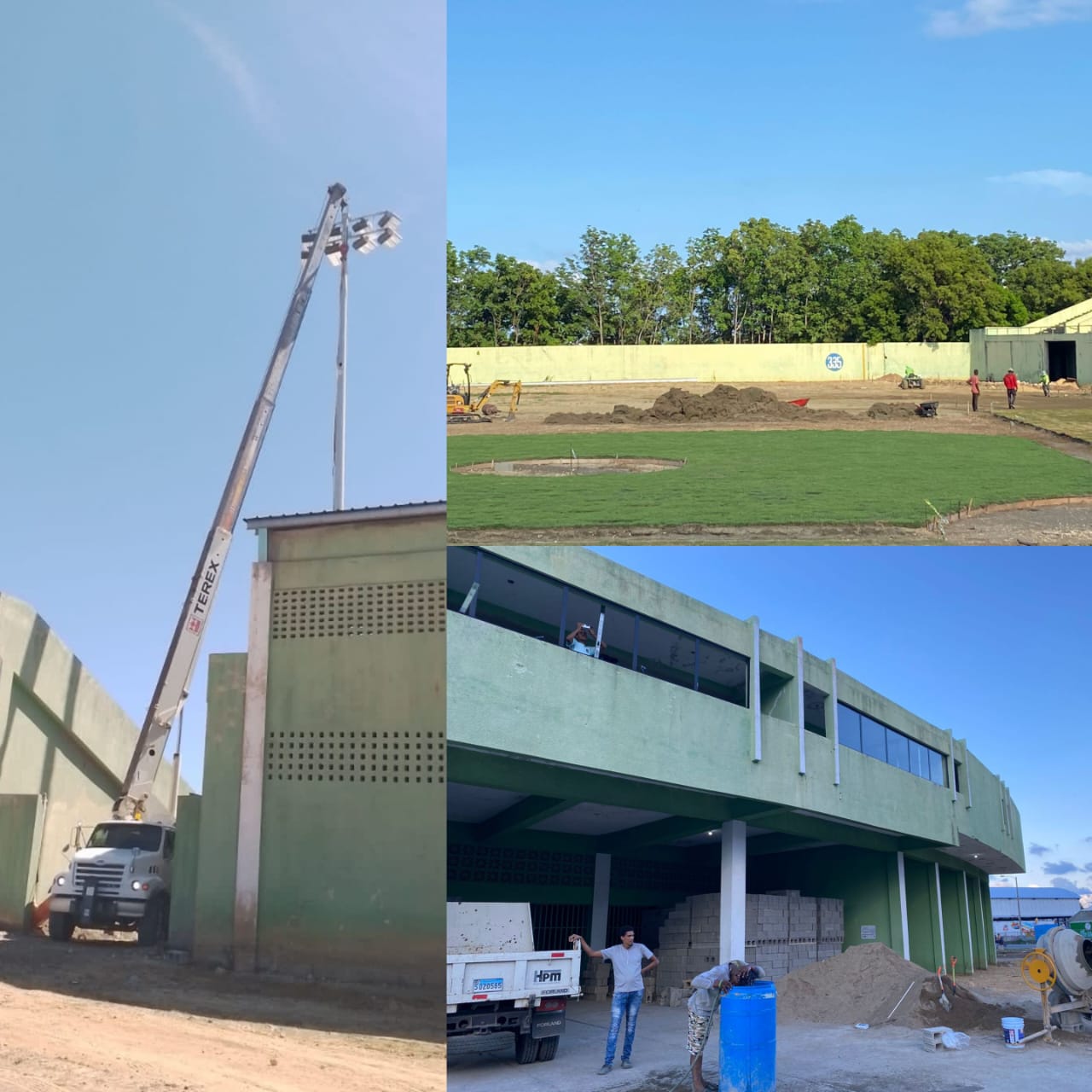 Avanzan muy acelerados trabajos remodelación estadio José Briceño de Puerto Plata