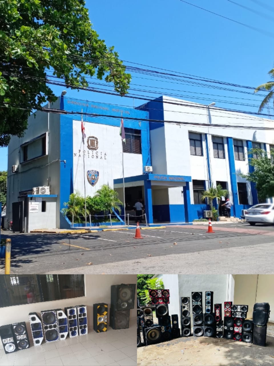 Policía incauta en Puerto Plata decenas de bocinas irradiaban fuerte contaminación sónica 