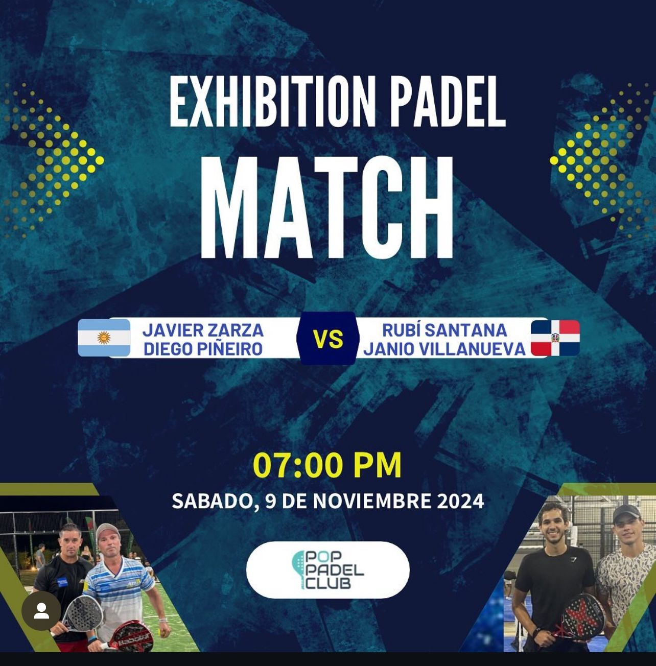 El POP Pádel Club realiza con éxito exhibición en Puerto Plata