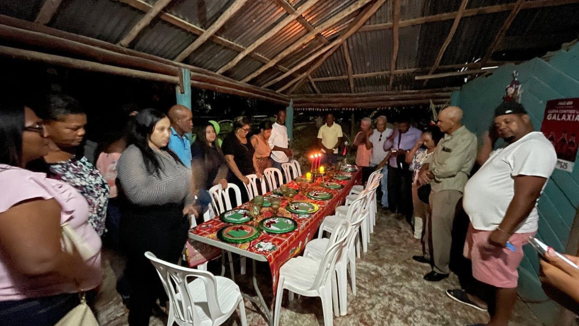 Junta de Vecinos de La Güaíta en Puerto Plata celebra cena navideña en unión comunitaria  