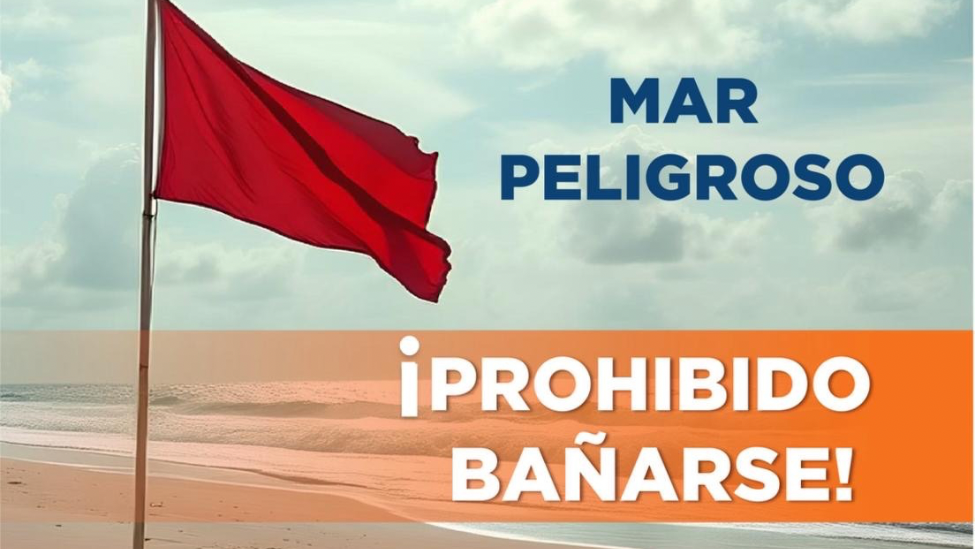    Colocan bandera roja en el litoral costero de Puerto Plata; prohíben el baño por condiciones peligrosas  