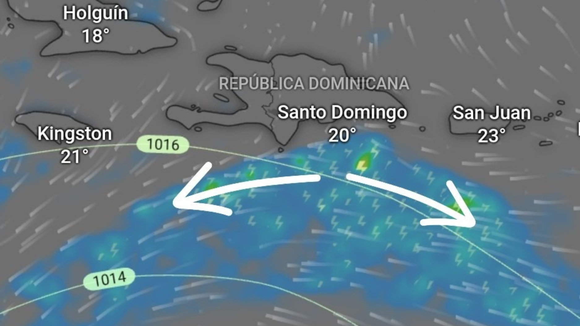 Año Nuevo iniciará bajo lluvias; advierten aguaceros este 31 de diciembre en República Dominicana