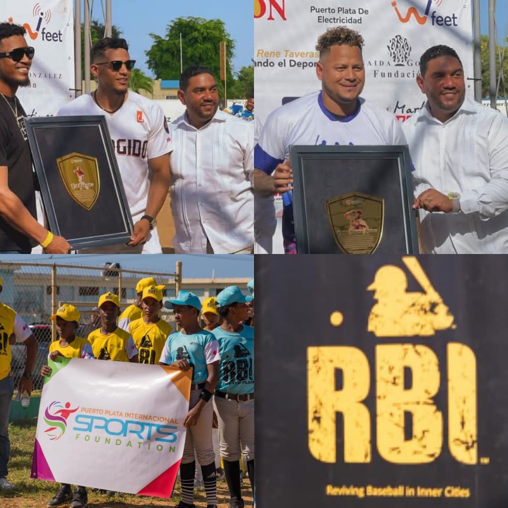 Inauguran primer torneo RBI en Puerto Plata; reconocen a peloteros Erik González, Carlos Martínez y Ricardo Gómez  