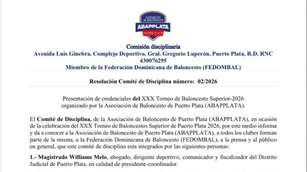 ABAPPLATA designa Comité de Disciplina del Torneo Superior 2026