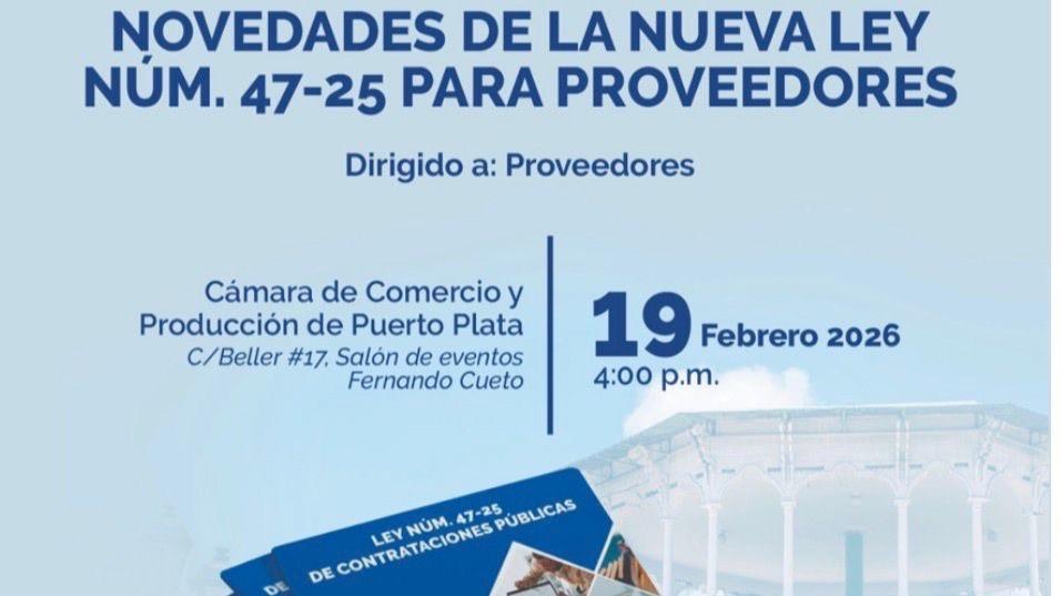 Cámara de Comercio invita a participar en charla sobre los beneficios de la nueva Ley de Contrataciones Públicas
