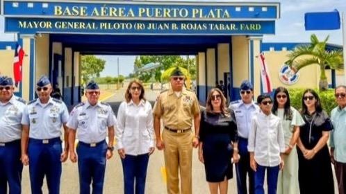 Con ceremonia militar renombran Base Aérea Puerto Plata en honor al histórico general Juan Bautista Rojas Tabar