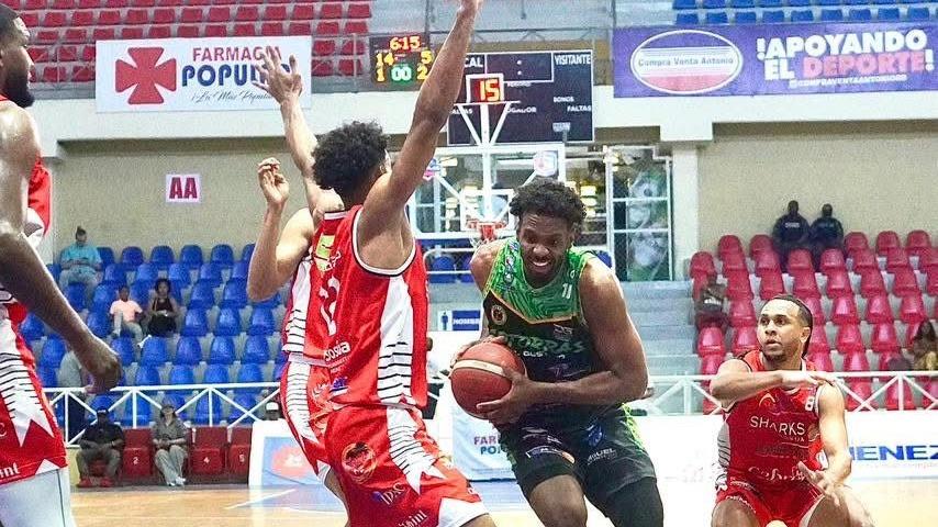 Cotorras del Gustavo vencen a Sosúa Sharks y toman el control de la serie final baloncesto superior 