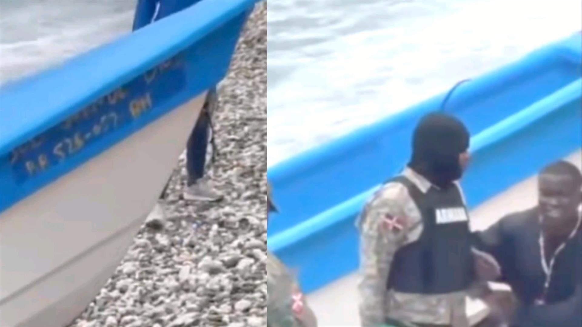 Autoridades capturan lancha con drogas en playa San Rafael de Barahona